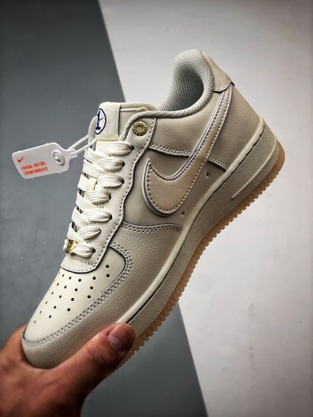 Air Force 1 '07 Low Aniversário Creme e Azul - Vista 5