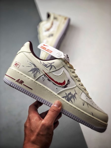 Air Force 1 '07 Low Estilo Chinês Bamboo Bege - Vista 7