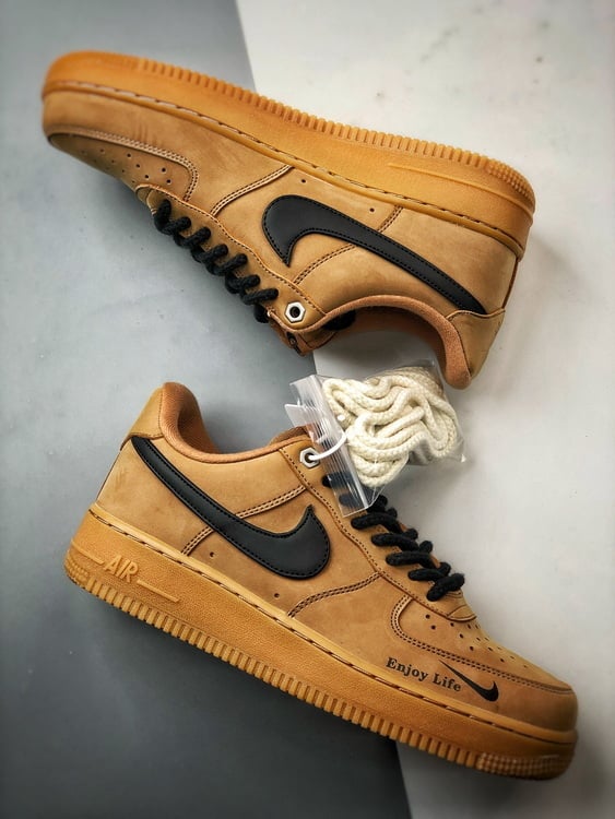 Air Force 1 '07 Low Trigo, Castanho e Preto - Vista 6