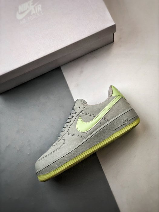 Air Force 1 '07 Low Canvas Cinza e Verde - Vista 8