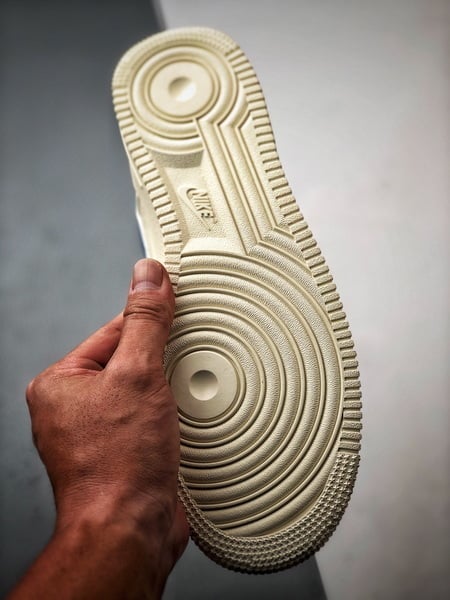 Air Force 1 '07 Low Lona Off-White e Azul - Vista 4