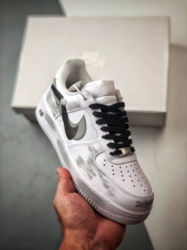 Air Force 1 '07 Low Hook Rutura Branco, Cinza e Preto - Vista 1