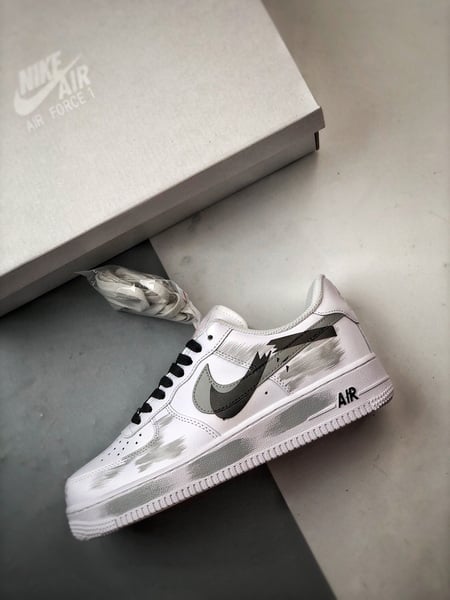 Air Force 1 '07 Low Hook Rutura Branco, Cinza e Preto - Vista 8