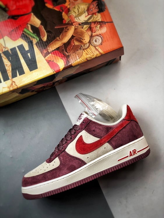 Nike Air Force 1 '07 Low Camurça Framboesa - Vista 8