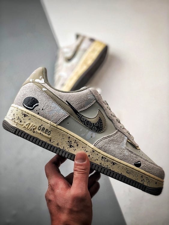 Air Force 1 '07 Low Cinzento Biscoito de Leite - Vista 7