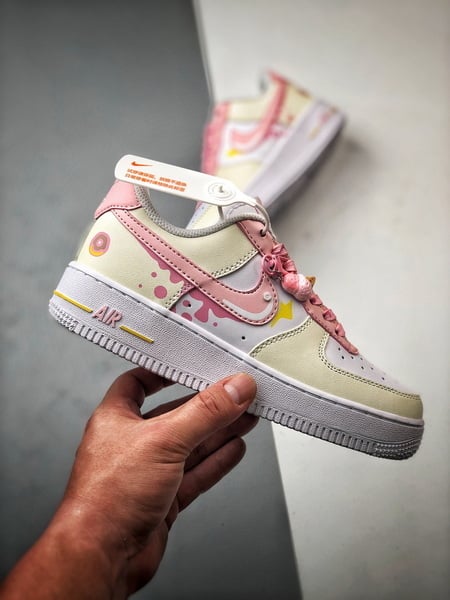 Air Force 1 '07 Low Branco, Damasco e Rosa - Vista 7