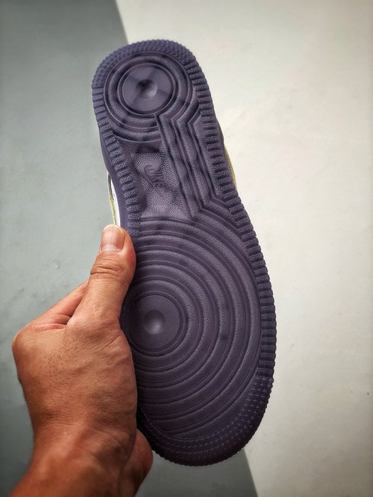 Air Force 1 '07 Low Branco, Verde e Roxo - Vista 4