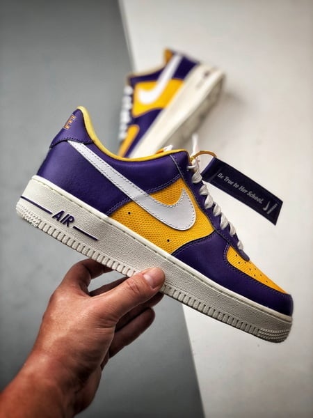 Air Force 1 '07 Low Roxo e Amarelo - Vista 7