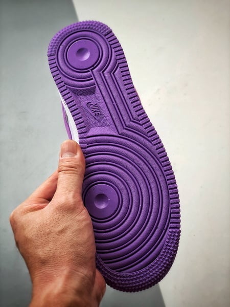 Air Force 1 '07 Low Azul, Branco e Roxo - Vista 4