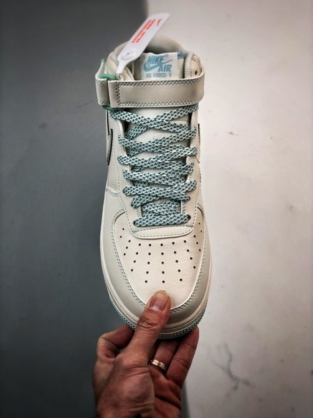 Air Force 1 07 Mid Cinco Faixas Azul Gelo 3M Reflexo - Vista 9