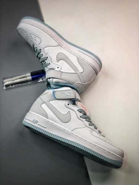 Air Force 1 07 Mid Azul Gelo Estrelas - Vista 2