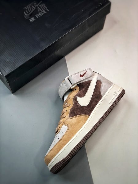 Air Force 1 07 Mid Cafe Grao Camurca - Vista 6