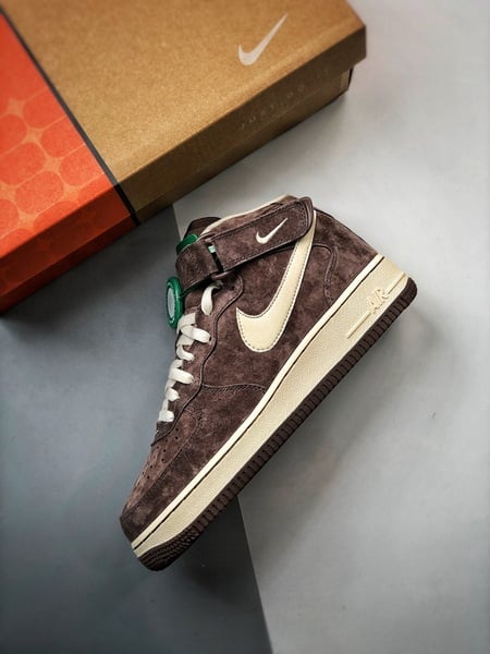 Air Force 1 07 Mid Marrom e Castanho Camurca - Vista 8
