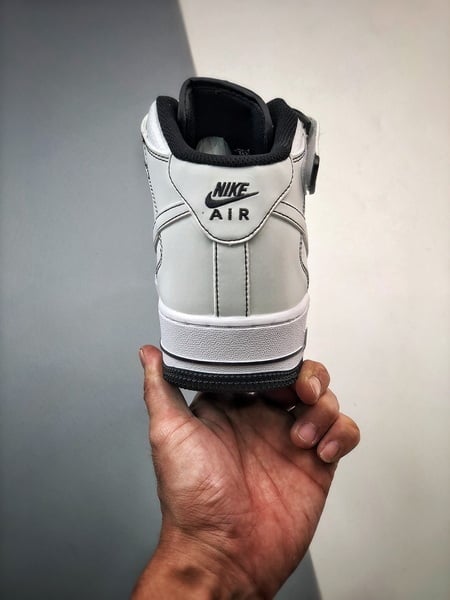 Air Force 1 07 Mid Branco e Preto - Vista 9