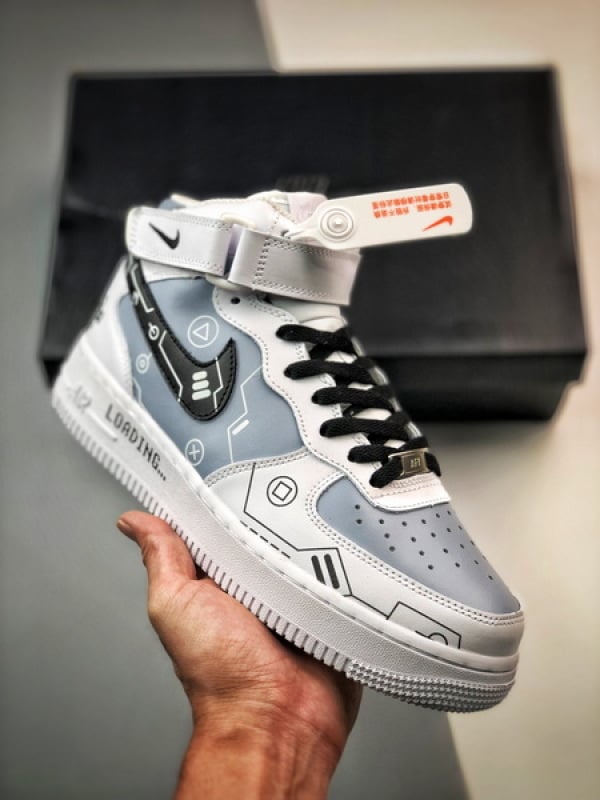 Air Force 1 07 Mid Branco e Cinzento