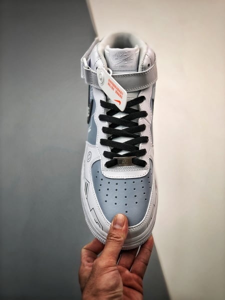 Air Force 1 07 Mid Branco e Cinzento - Vista 9