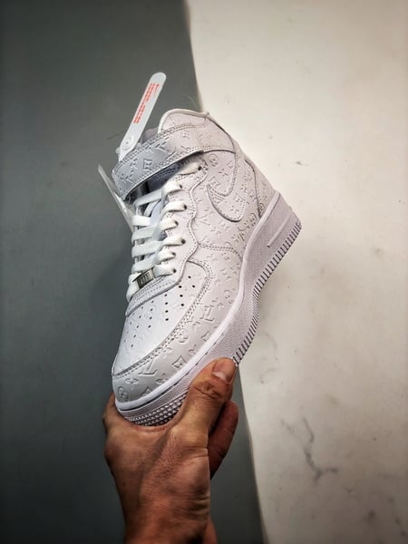 Air Force 1 07 Mid LV Branco Puro Estampado Completo - Vista 5