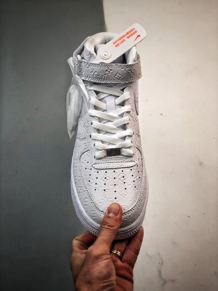Air Force 1 07 Mid LV Branco Puro Estampado Completo - Vista 9