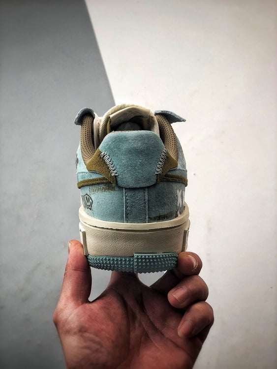 Nike Air Force 1 Low Fontanka Cinza Azul Castanho - Vista 3