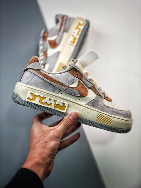 Air Force 1 Fontanka Desconstruido Vintage Cinzento e Marrom - Vista 7
