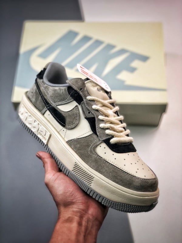 Air Force 1 Fontanka Desconstruido Vintage Cinzento e Preto - Vista 1