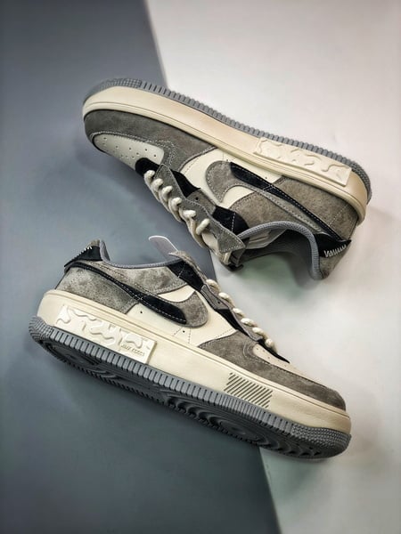 Air Force 1 Fontanka Desconstruido Vintage Cinzento e Preto - Vista 6