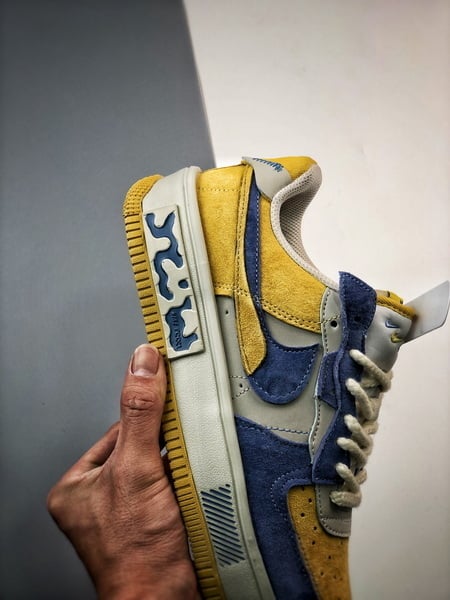 Air Force 1 Fontanka Desconstruido Vintage Amarelo e Azul - Vista 2