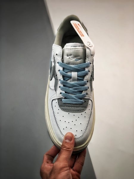 Air Force 1 Fontanka Desconstruido Branco Cinzento e Azul - Vista 2