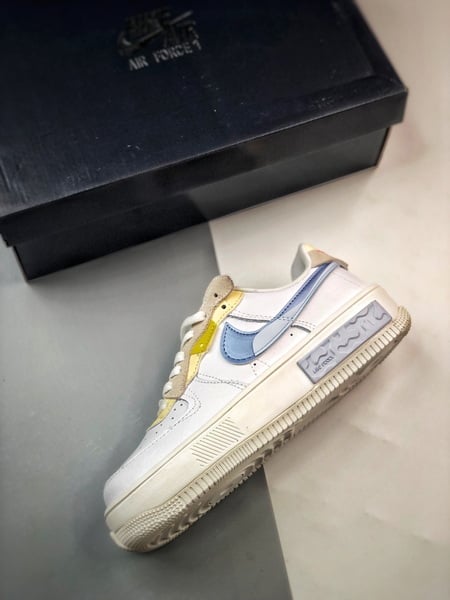 Air Force 1 Fontanka Desconstruido Branco e Azul - Vista 3