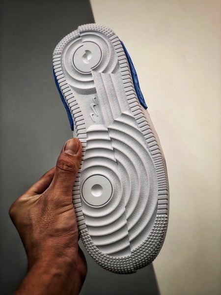 Air Force 1 Fontanka Desconstruido Branco e Azul - Vista 8