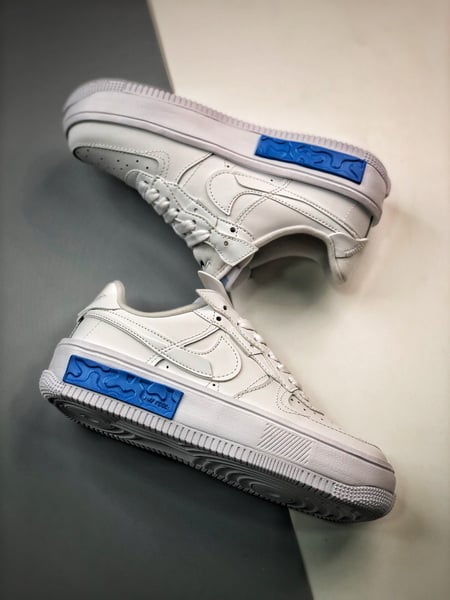 Air Force 1 Fontanka Desconstruido Branco e Azul - Vista 9