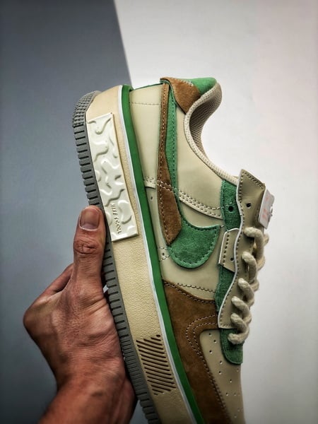 Air Force 1 Fontanka Desconstruido Bege Marrom e Verde - Vista 9