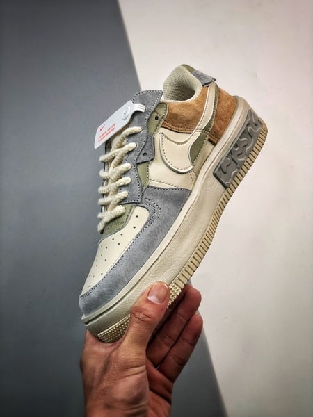Air Force 1 Fontanka Desconstruido Bege Azul e Marrom - Vista 7
