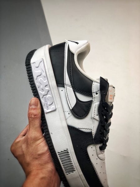 Air Force 1 Fontanka Desconstruido Preto e Branco - Vista 3