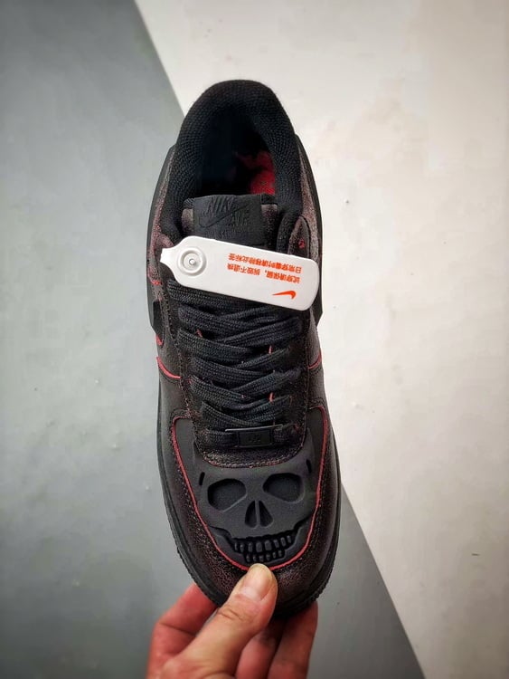 Air Force 1 Low Halloween Vermelho Esqueleto - Vista 9