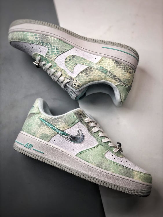 Air Force 1 Low Santai Ao Bing Branco e Azul - Vista 6