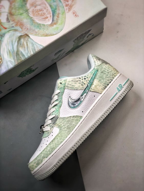 Air Force 1 Low Santai Ao Bing Branco e Azul - Vista 8