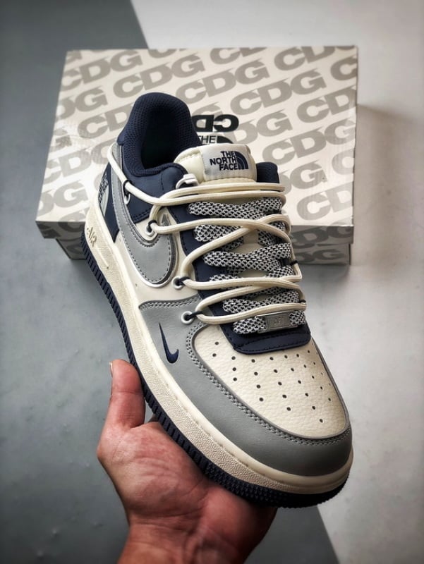 Nike Air Force 1 Low North Face Cinza Azul