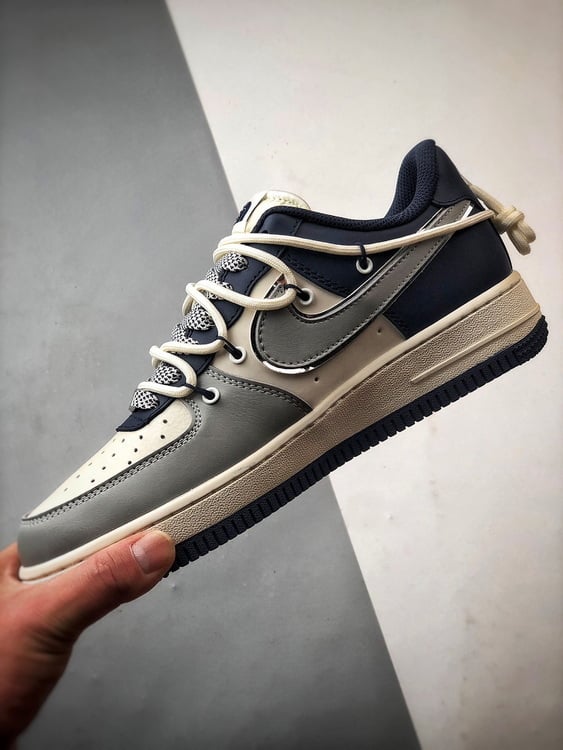 Nike Air Force 1 Low North Face Cinza Azul - Vista 5