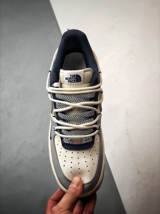 Nike Air Force 1 Low North Face Cinza Azul - Vista 9