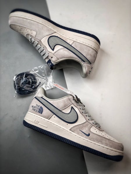 Air Force 1 Low North Face x CDG Cinzento e Azul - Vista 6