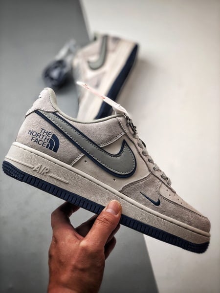 Air Force 1 Low North Face x CDG Cinzento e Azul - Vista 7