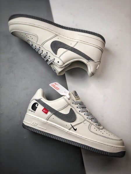 Air Force 1 Low Carhartt Colaboração Bege e Cinzento - Vista 6