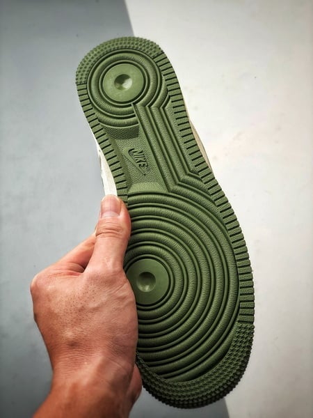 Air Force 1 Low Gucci Lona Mescla Branco e Verde - Vista 4