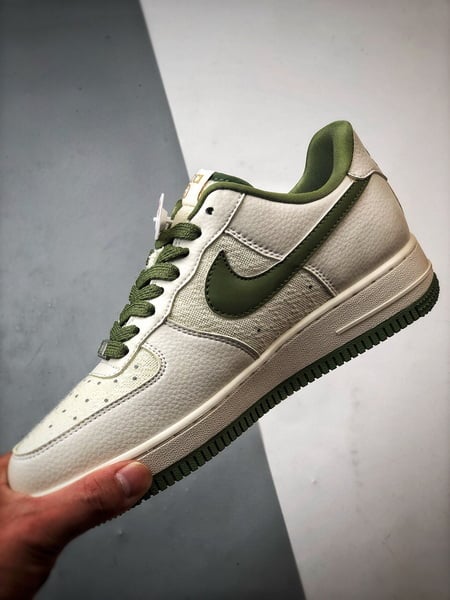 Air Force 1 Low Gucci Lona Mescla Branco e Verde - Vista 5
