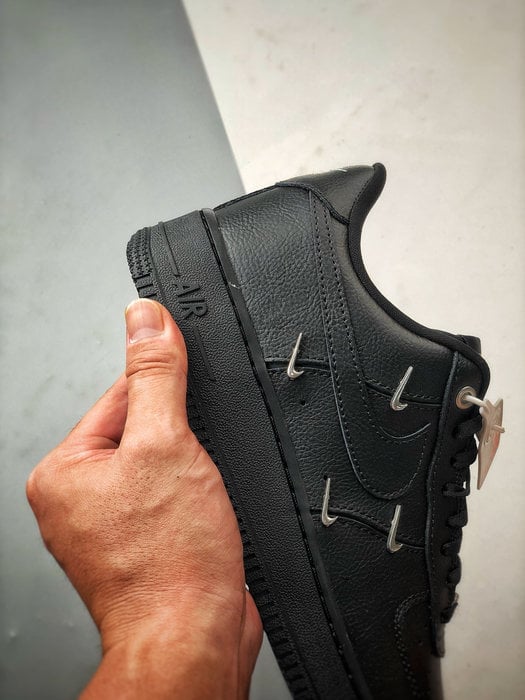 Air Force 1 Low Quatro Pequenos Ganchos Preto - Vista 2