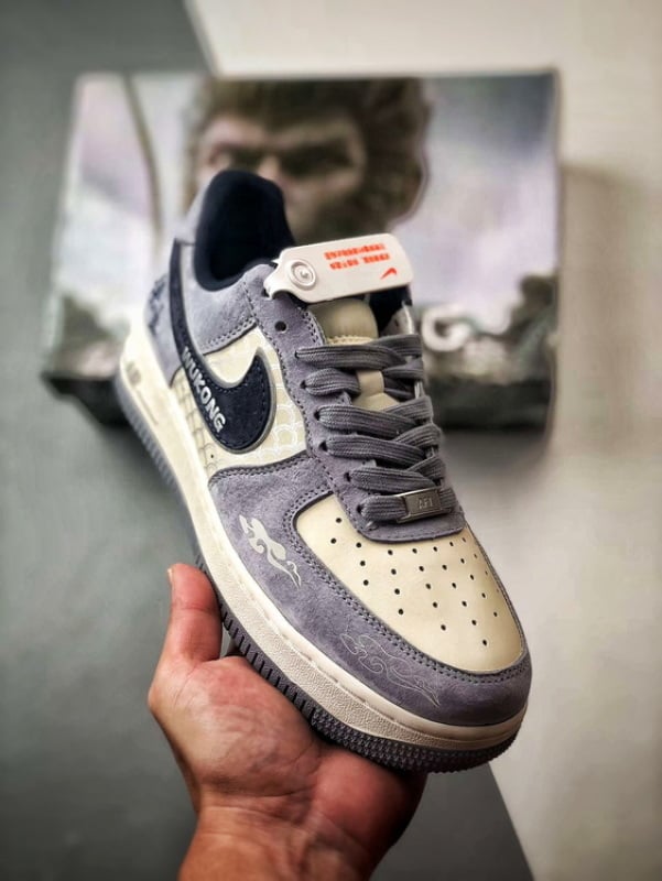 Air Force 1 Low Wukong Cinza Azul