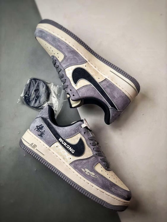 Air Force 1 Low Wukong Cinza Azul - Vista 6