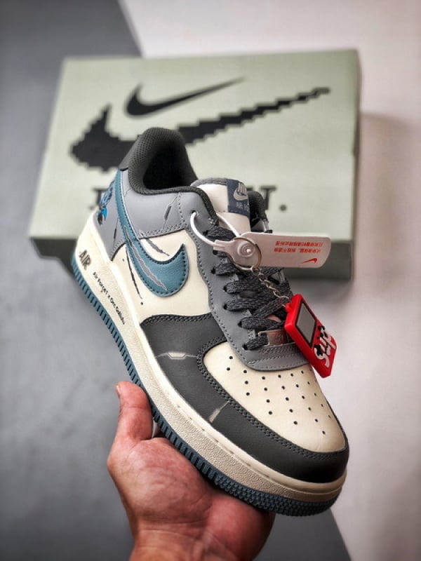 Air Force 1 Low Digimon Cinza e Azul - Vista 1