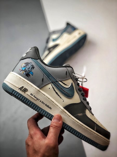 Air Force 1 Low Digimon Cinza e Azul - Vista 7